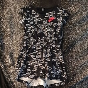 Nike Black and White Geometric Romper